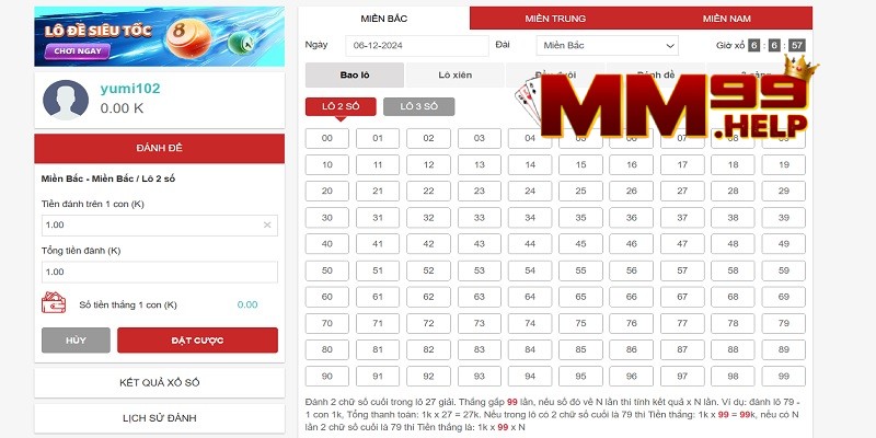 Vì Sao Bet Thủ Nên Tham Gia Xổ Số Miền Bắc Tại MM99?